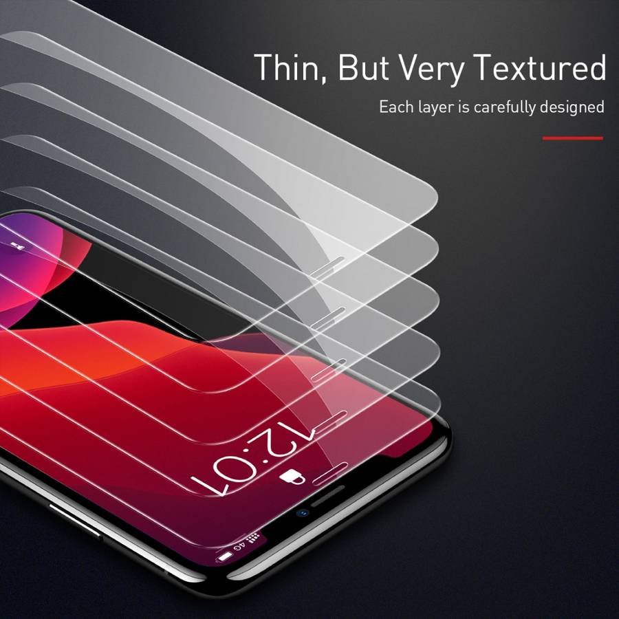 2 PCS Baseus 0.15mm Full Tempered Glass Film (Secondary Reinforcement ) for iPhone 11 Pro Max / XS