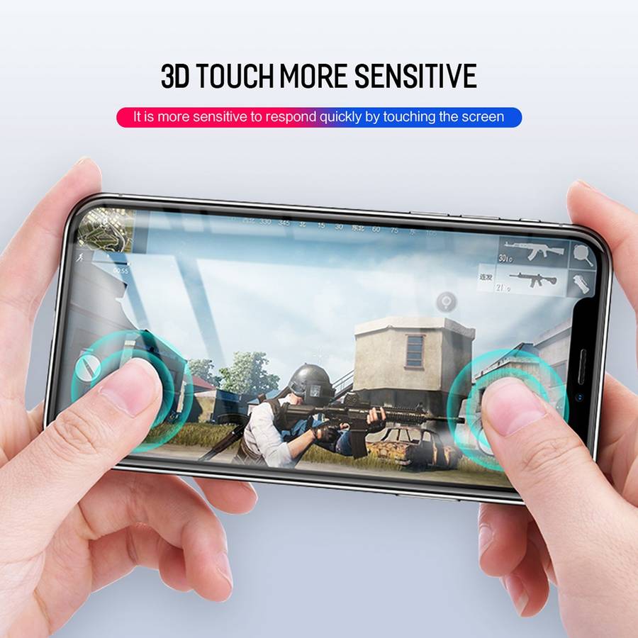 For iPhone 11 Pro Max / XS Max ROCK 0.26mm 9H 6D Curved Surface HD Full Screen T ... (Transparent)