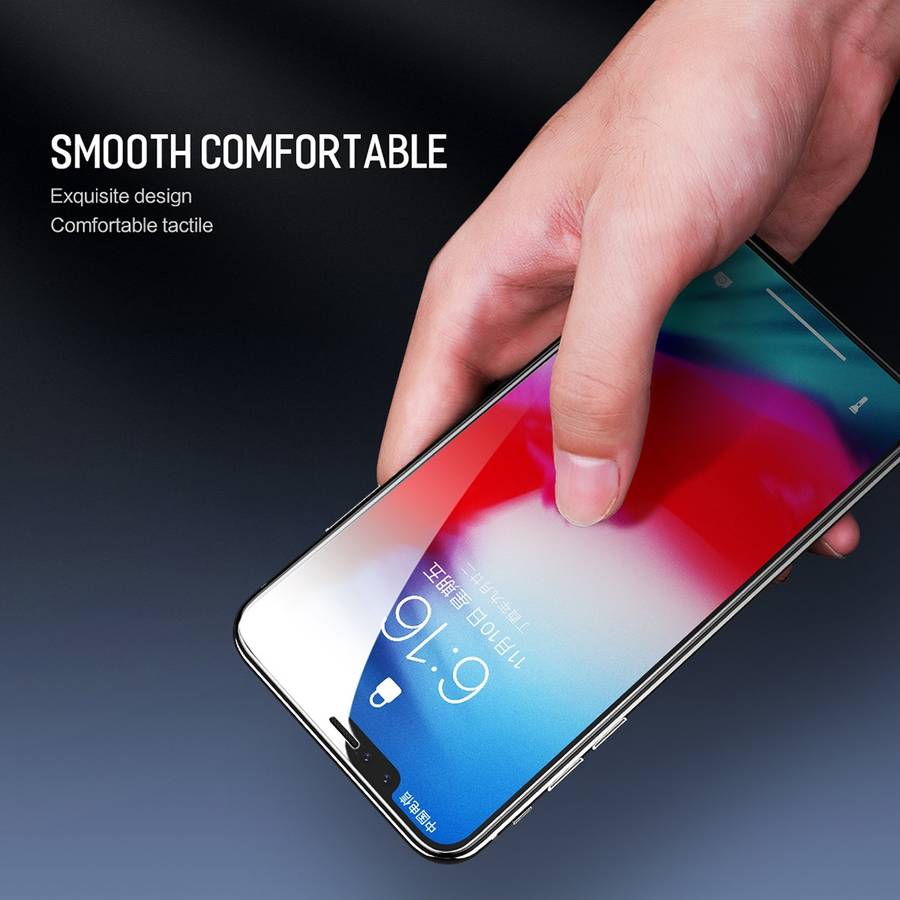 For iPhone 11 Pro Max / XS Max ROCK 0.26mm 9H 6D Curved Surface Anti Blue-ray HD Full Screen Tempe