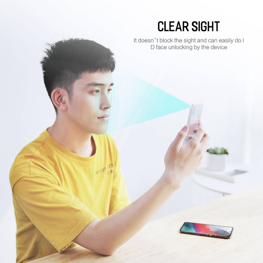 For iPhone 11 Pro Max / XS Max ROCK 0.26mm 9H 6D Curved Surface Anti Blue-ray HD Full Screen Tempe