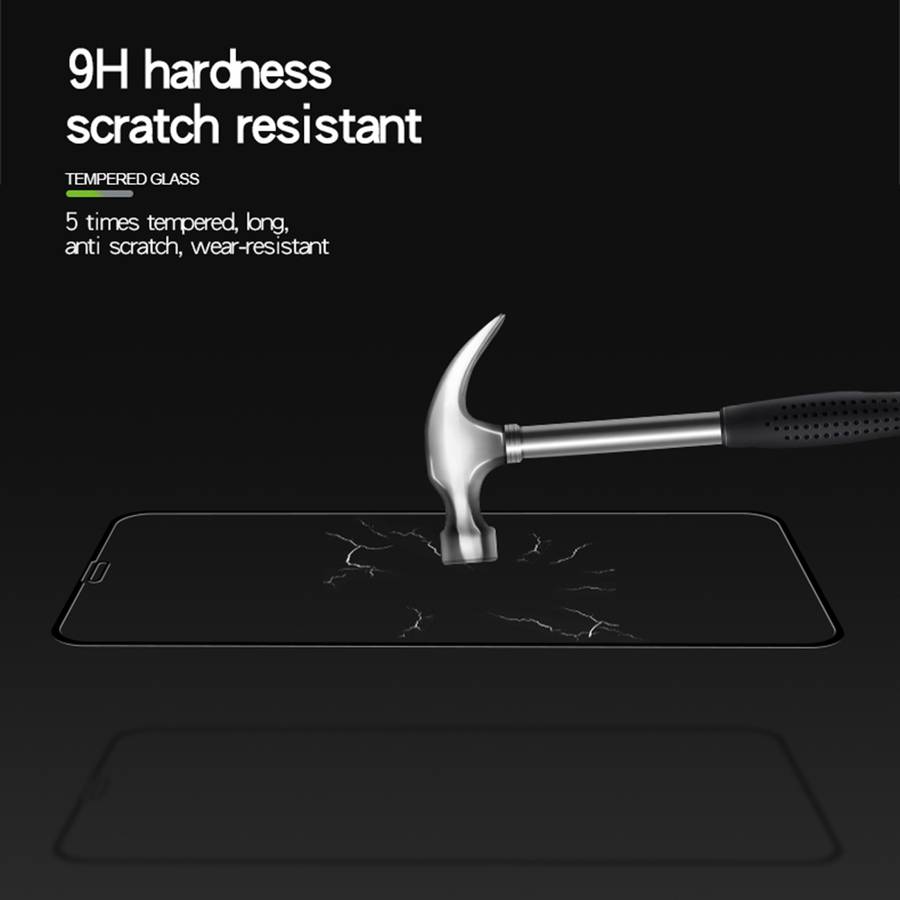 For iPhone 11 Pro / XS / X MOFI 9H Surface Hardness 2.5D Arc Edge Explosion-proof Full ... (Black)