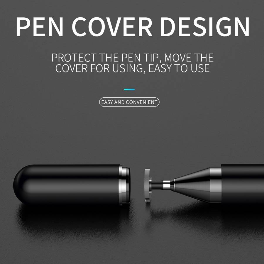 JOYROOM JR-BP560 Excellent Series Portable Universal Passive Disc Head Capacitive Pen ... (Black)