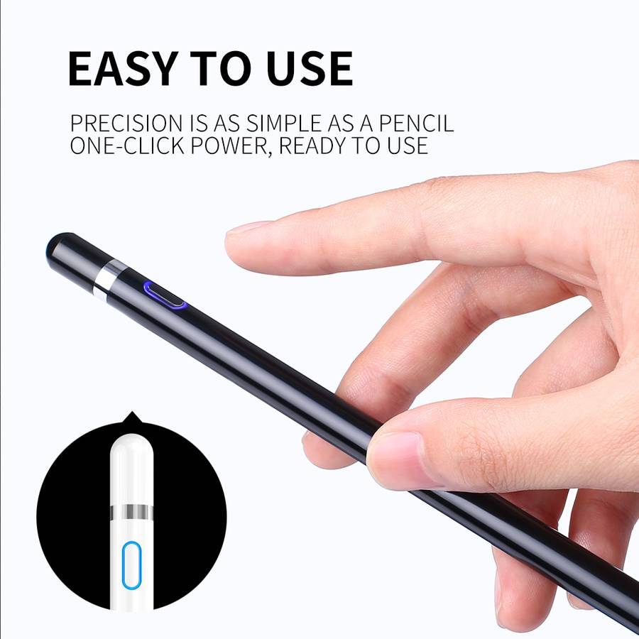 JOYROOM JR-K811 Excellent Series Micro USB Rechargeable Active Capacitive Stylus Pen w ... (Black)