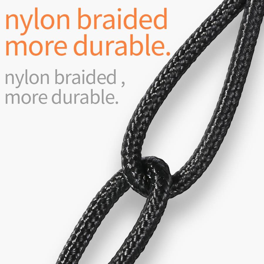JOYROOM S-M98K 3A 8 Pin Bullet Shape Quick Charging + Transmission Nylon Braided Data ... (Black)