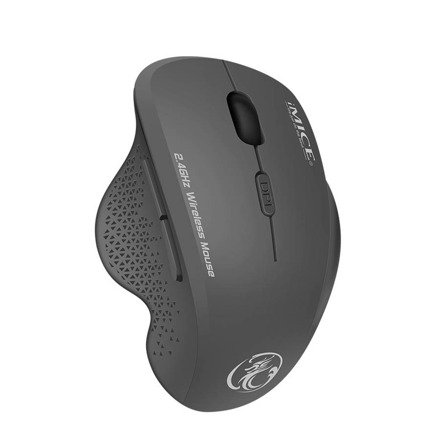 iMICE G6 Wireless Mouse 2.4G Office Mouse 6-button Gaming Mouse(Black)