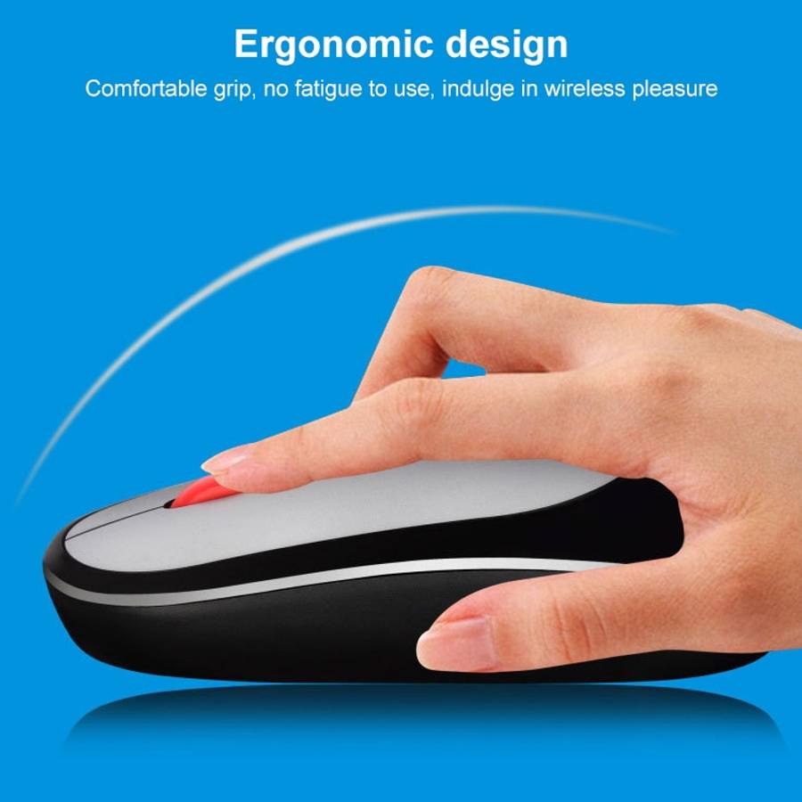 ZGB 360 2.4G Computer Laptop Wireless Chargeable Mini Mouse 1000dpi(Black)