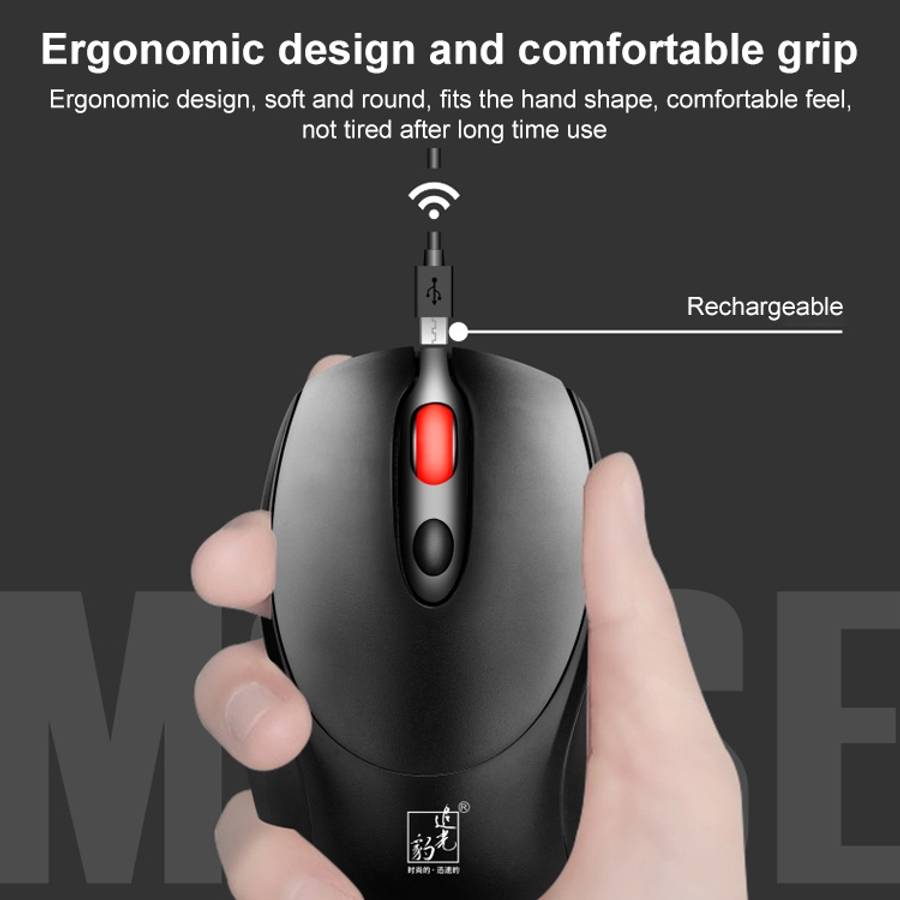 ZGB 361 2.4G Wireless Chargeable Mini Mouse 1600dpi (Black)