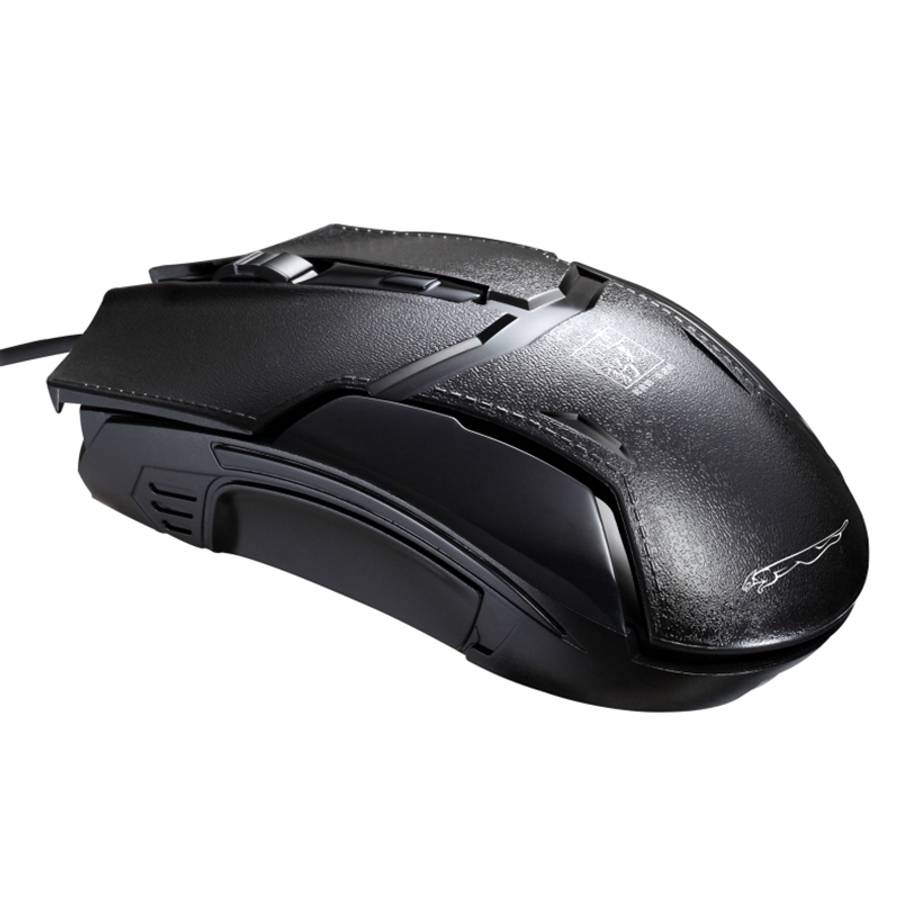 Chasing Leopard 179 USB 1600DPI Three-speed Adjustable Wired Optical Gaming Mouse, Len ... (Black)