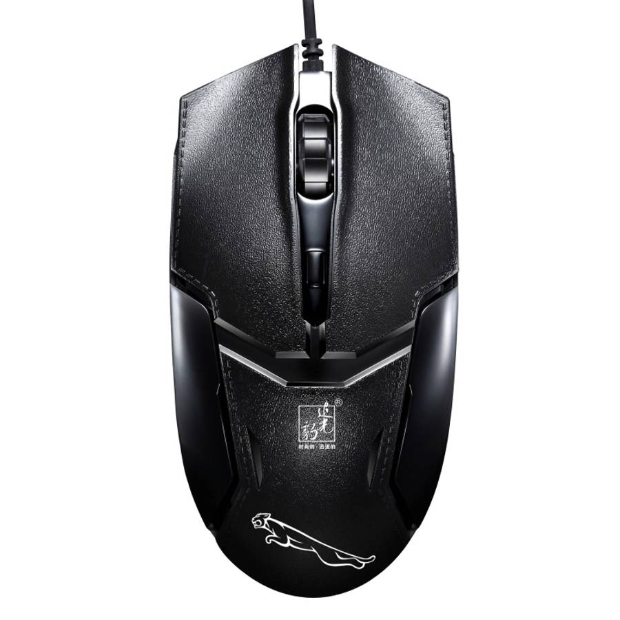 Chasing Leopard 179 USB 1600DPI Three-speed Adjustable Wired Optical Gaming Mouse, Len ... (Black)