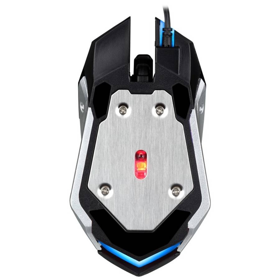 Chasing Leopard K1 USB 1600DPI Three-speed Adjustable LED Backlight Mute Wired Optical ... (White)
