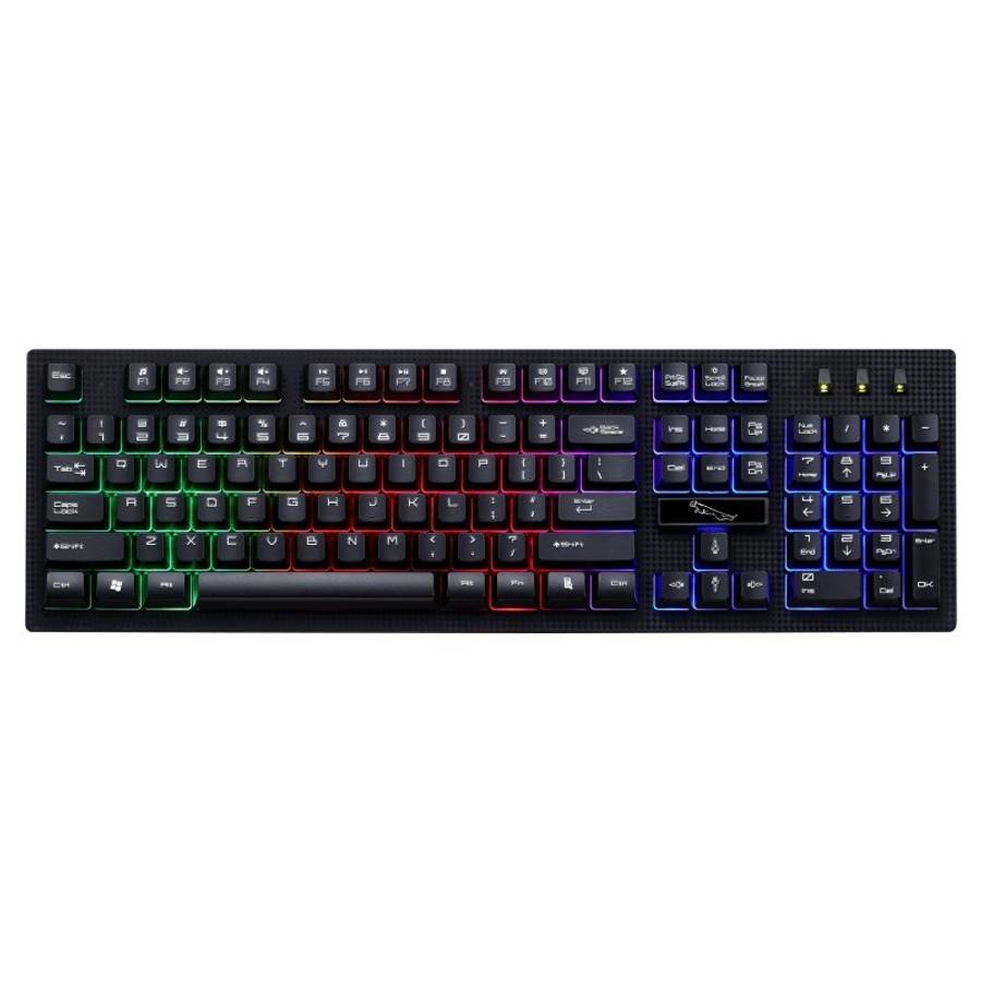 ZGB G20 104 Keys USB Wired Mechanical Feel Glowing Computer Keyboard Gaming Keyboard(Black)