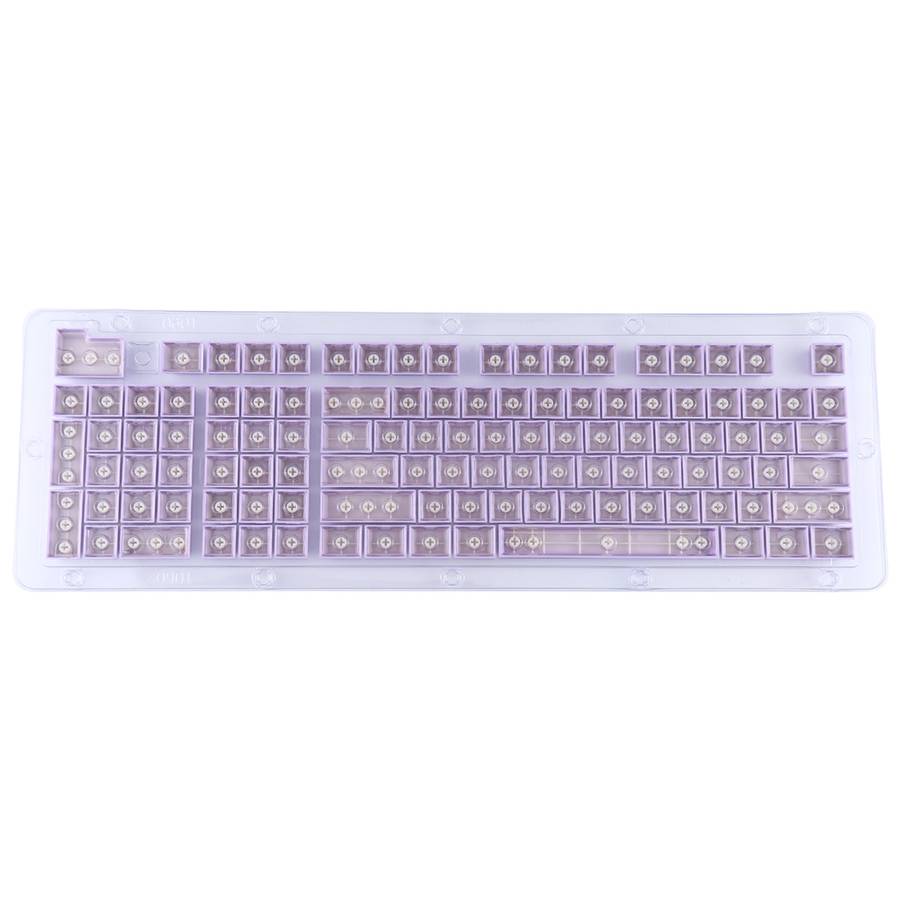 ABS Translucent Keycaps, OEM Highly Mechanical Keyboard, Universal Game Keyboard (Purple)