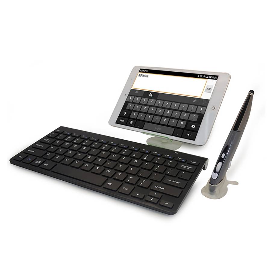 KM-909 2.4GHz Wireless Multimedia Keyboard + Wireless Optical Pen Mouse with USB Receiver Set for Co