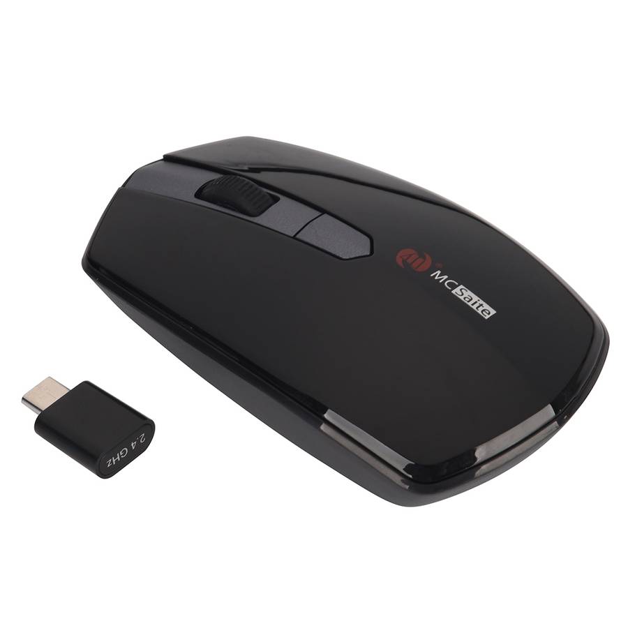 MCSaite MC-369AG USB-C / Type-C 1600DPI Three-speed Adjustable 4-button Wireless Optical Mouse