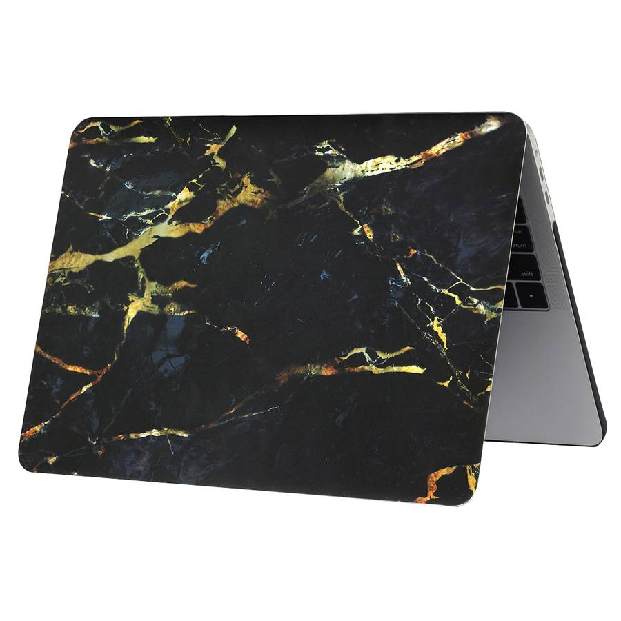 For 2016 New Macbook Pro 13.3 inch A1706 & A1708 Black Gold Texture Marble Pattern Laptop Water De