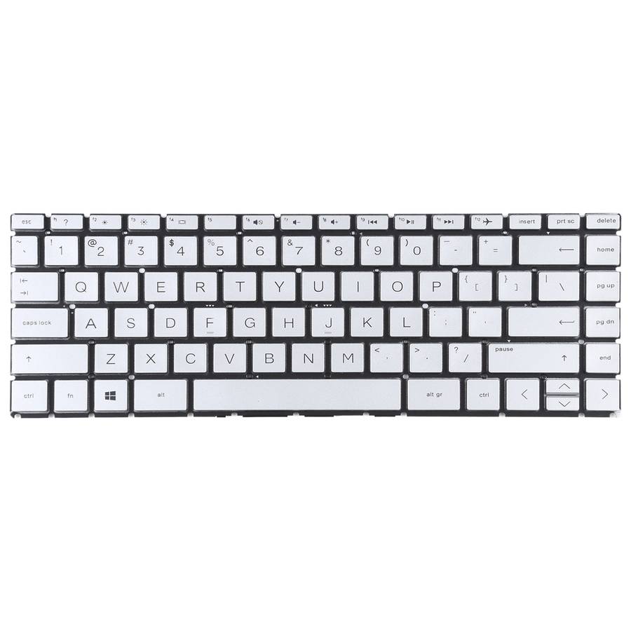 For HP Pavilion x360 14-CK 14-CD 14-CE 14-CM 14-DG US Version Keyboard (Silver)