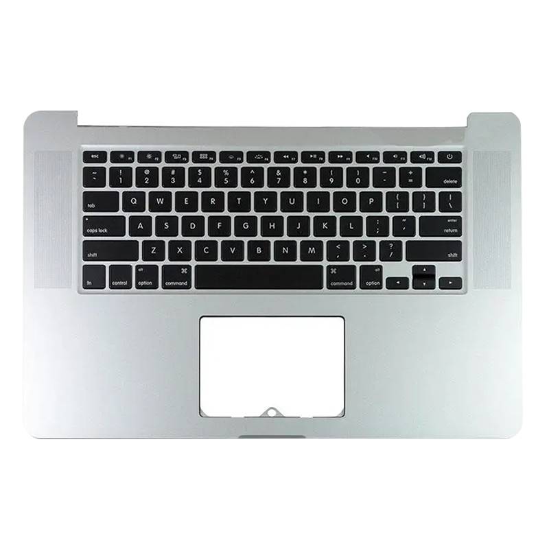 For Macbook Pro 15 A1398 2013 2014 US Keyboard with C Shell (Silver)
