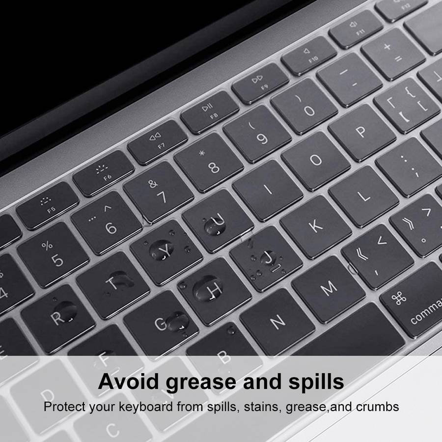 ENKAY TPU Keyboard Protector Cover for MacBook Pro 13.3 inch without Touch Bar A1708 / MacBook 12
