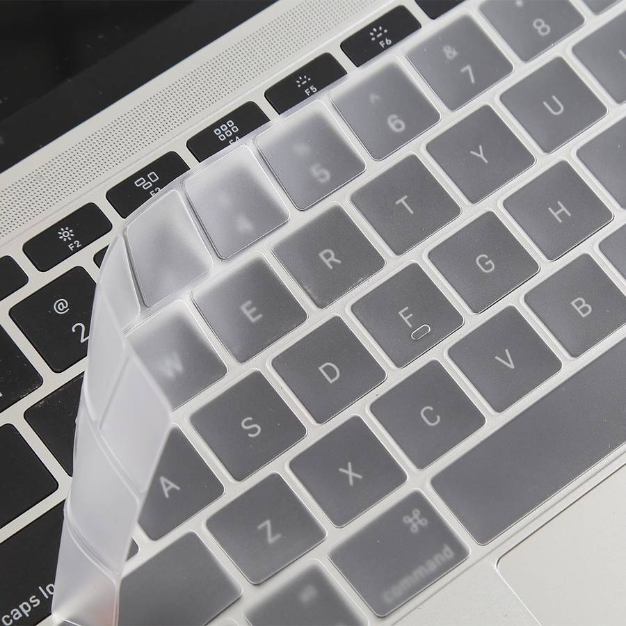 Keyboard Protector Silica Gel Film for MacBook Pro 13 / 15 with Touch Bar (A1706 ... (Transparent)