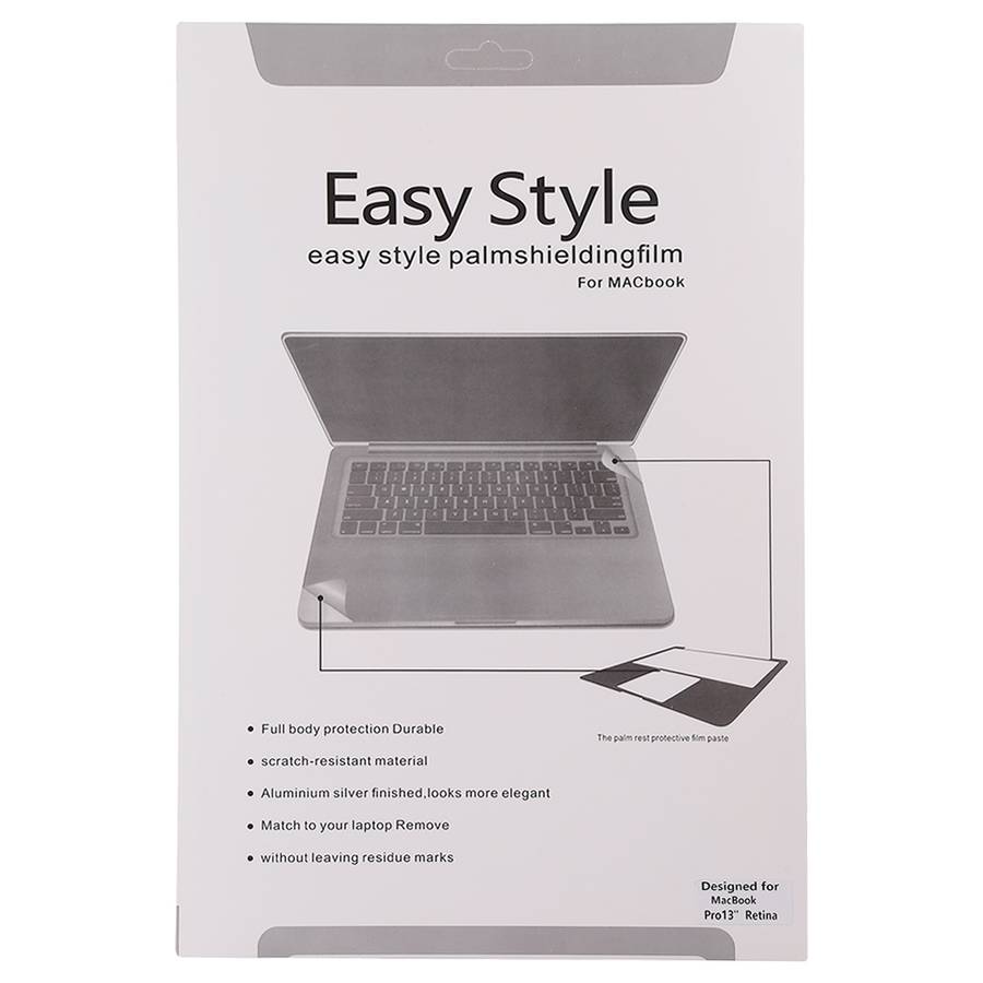 Palm & Trackpad Protector Full Sticker for MacBook Pro 13 Retina (A1425/A1502)(Silver)