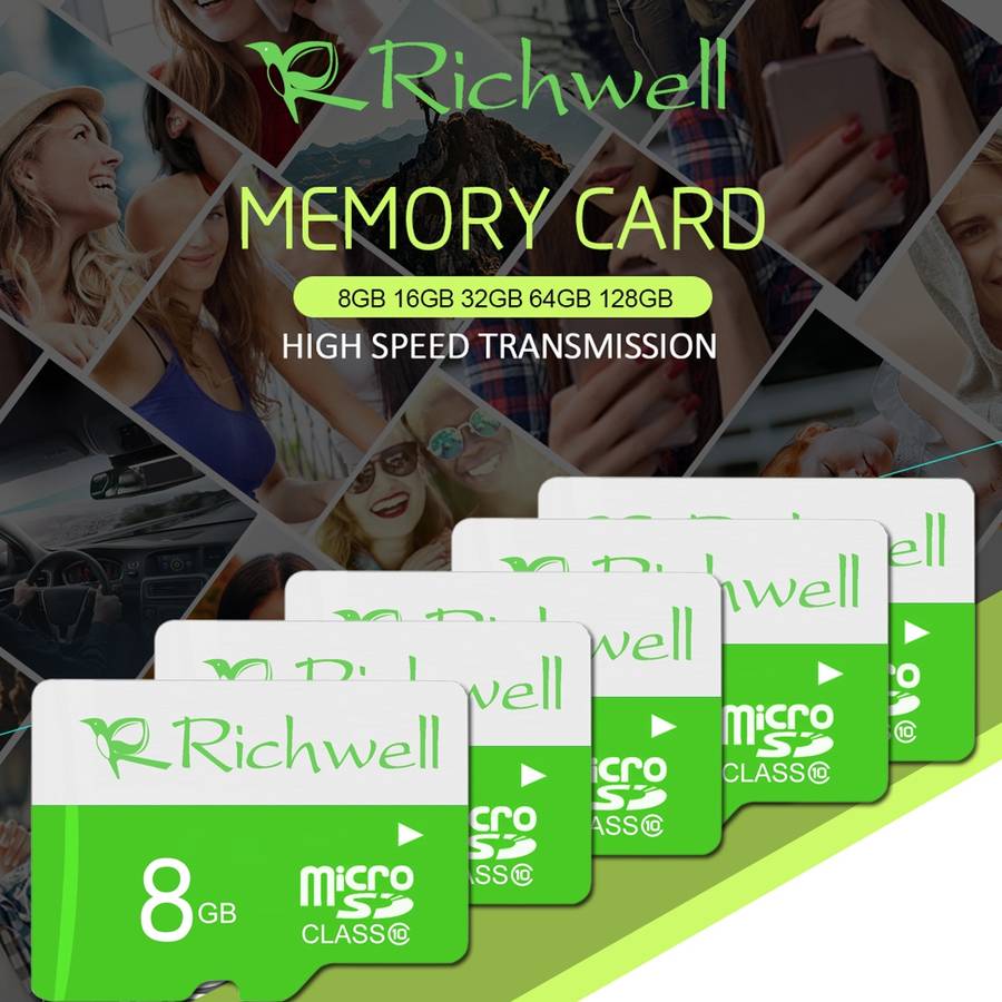 Richwell 16GB High Speed Class 10 Micro SD(TF) Memory Card