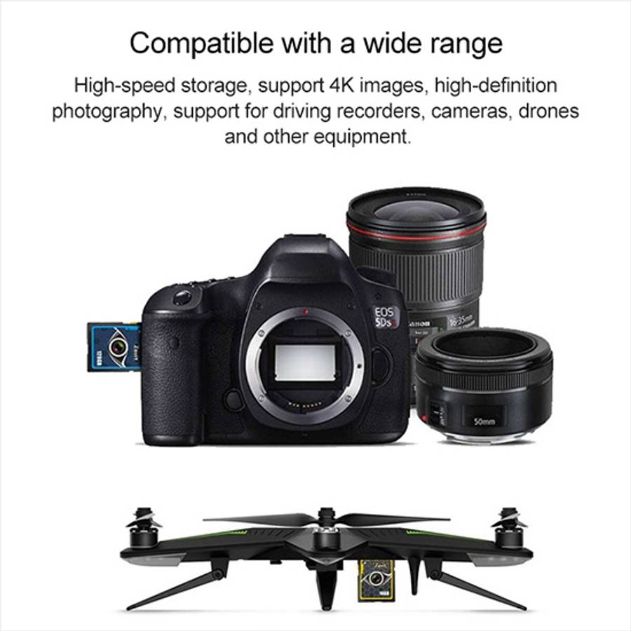 Zsuit Honeycomb Series 128GB Camera Lens Pattern SD Memory Card for Driving Recorder / Camera and