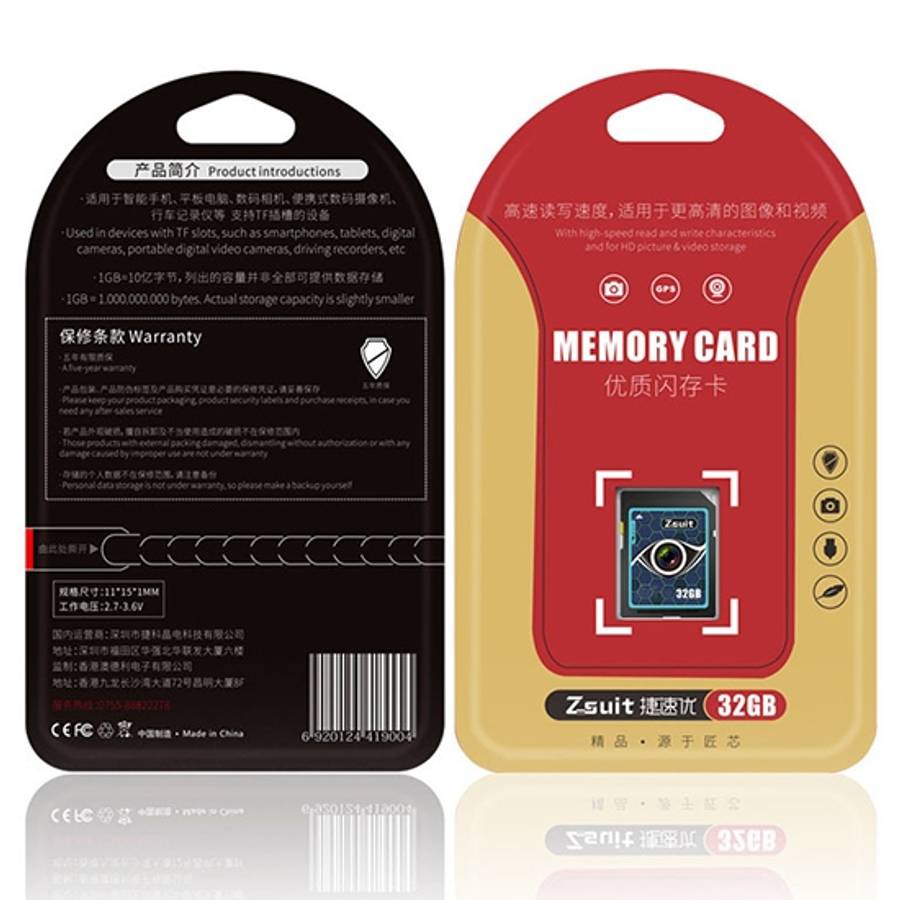Zsuit Honeycomb Series 128GB Camera Lens Pattern SD Memory Card for Driving Recorder / Camera and