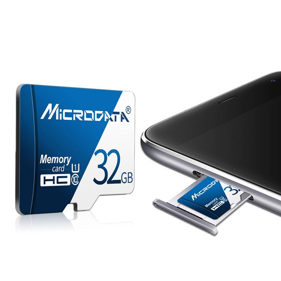 MICRODATA 16GB U1 Blue and White TF(Micro SD) Memory Card