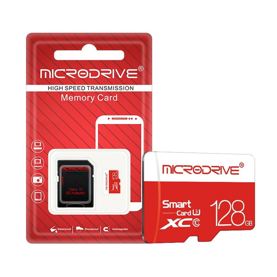 Microdrive128GB Class 10 High Speed Class 10 Micro SD(TF) Memory Card