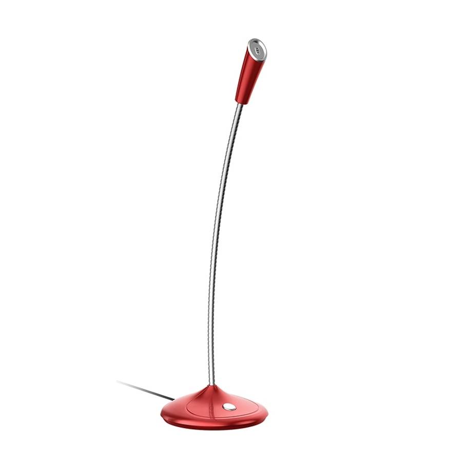 BK Desktop Gooseneck Adjustable USB Wired Audio Microphone, Built-in Sound Card