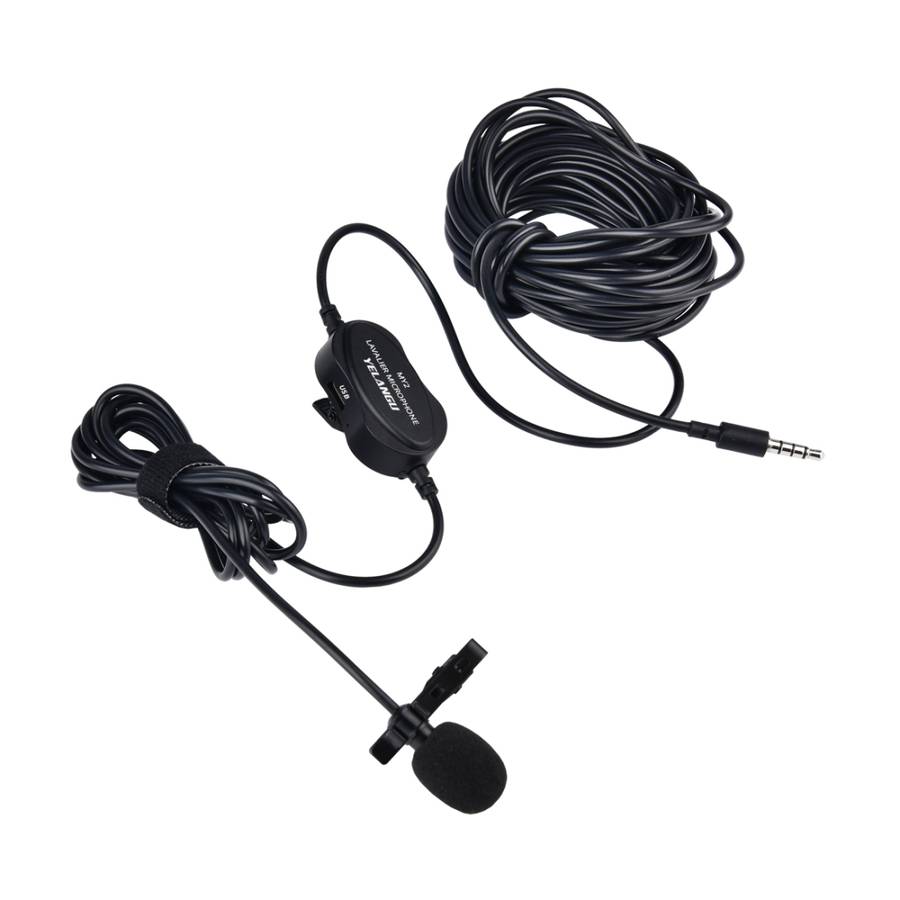 YELANGU YLG9926B MY2 Mini Lavalier Microphone for Mobile Phones / Tablets / Digital Ca ... (Black)