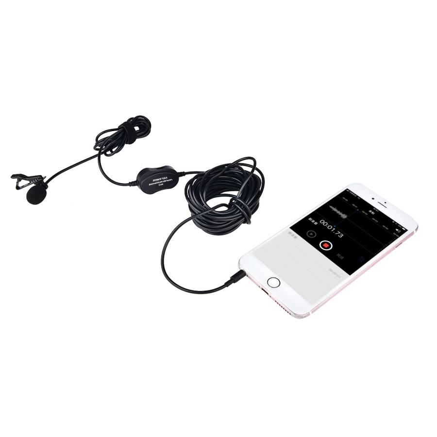 YELANGU YLG9926B MY2 Mini Lavalier Microphone for Mobile Phones / Tablets / Digital Ca ... (Black)