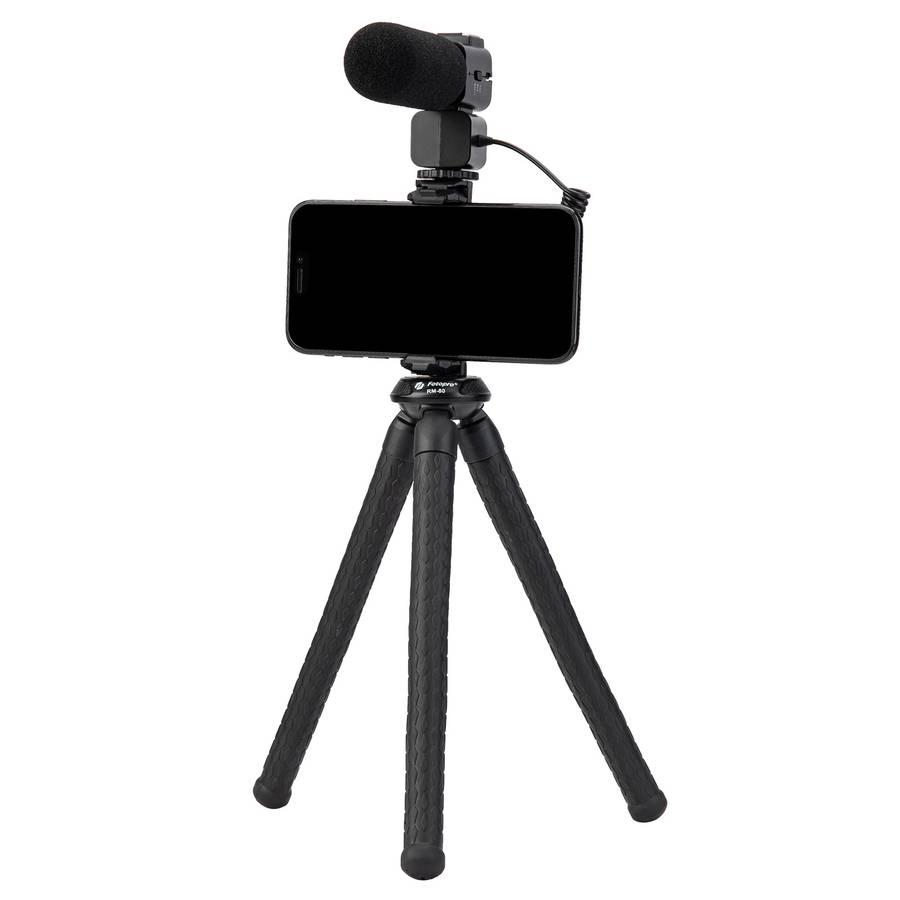 Fotopro SJ-36+ 360 Degree Rotation Horizontal and Vertical Tripod Mount Adapter Phone Clamp Bracket