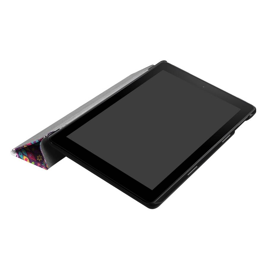 For Amazon Fire HD 8 (2017) Butterfly Pattern Horizontal Deformation Flip Leather Case with Three-