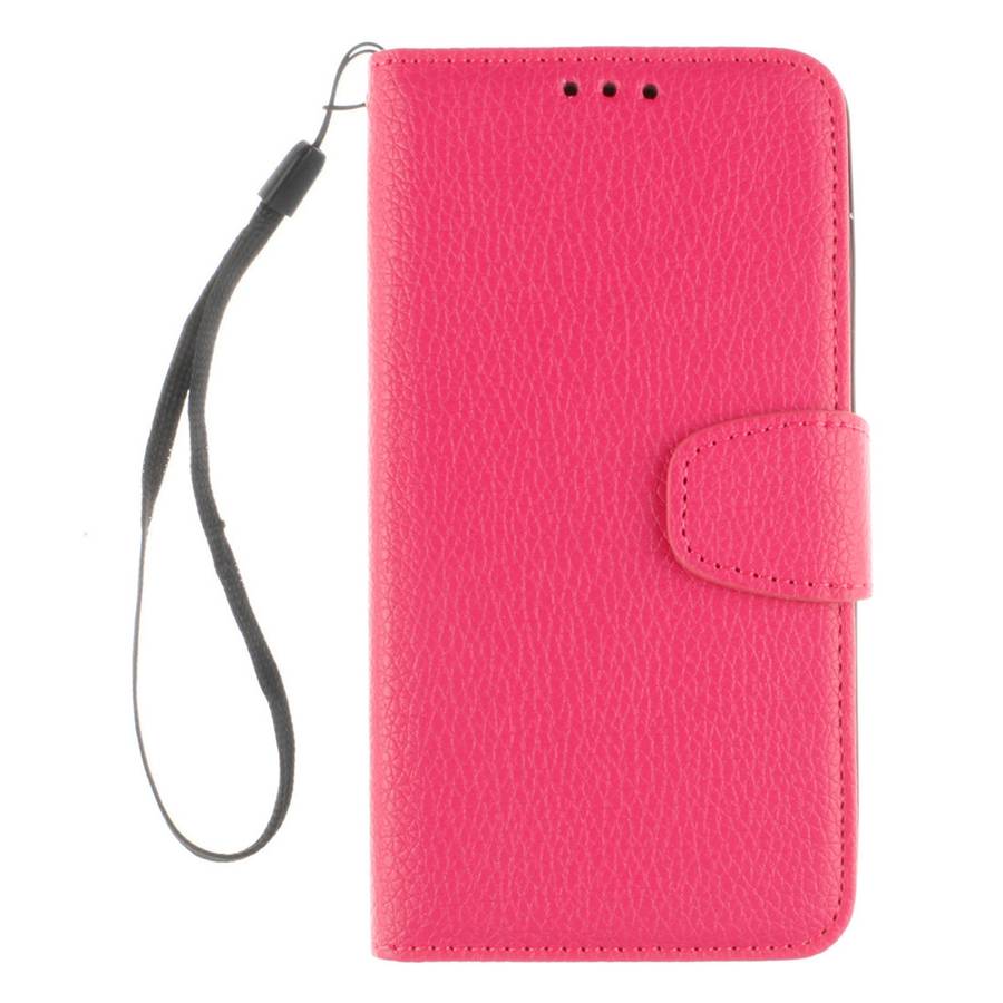 For Microsoft Lumia 640 Litchi Texture Horizontal Flip Leather Case with Holder & Ca ... (Magenta)