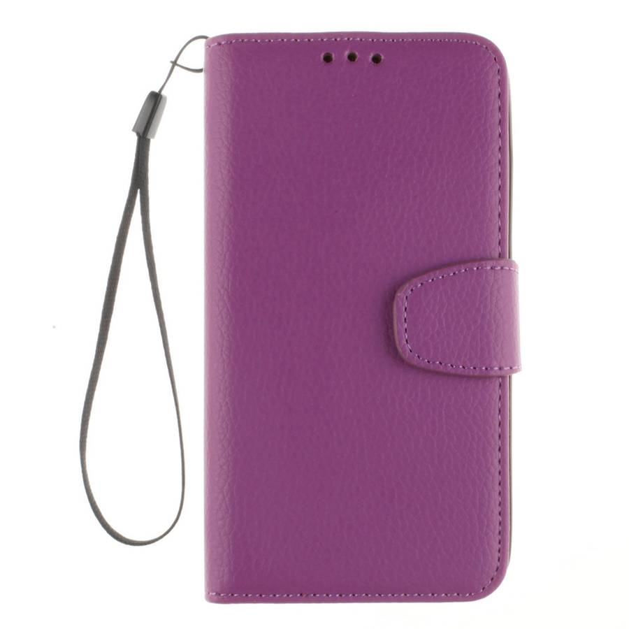 For Microsoft Lumia 640 Litchi Texture Horizontal Flip Leather Case with Holder & Car ... (Purple)