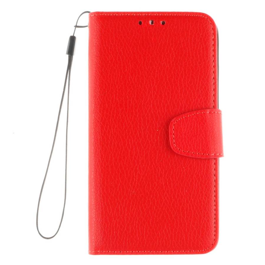 For Microsoft Lumia 640 Litchi Texture Horizontal Flip Leather Case with Holder & Card S ... (Red)