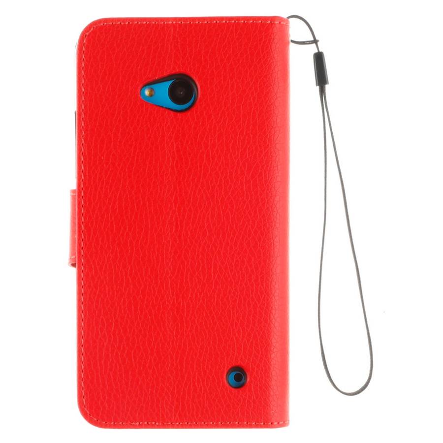 For Microsoft Lumia 640 Litchi Texture Horizontal Flip Leather Case with Holder & Card S ... (Red)