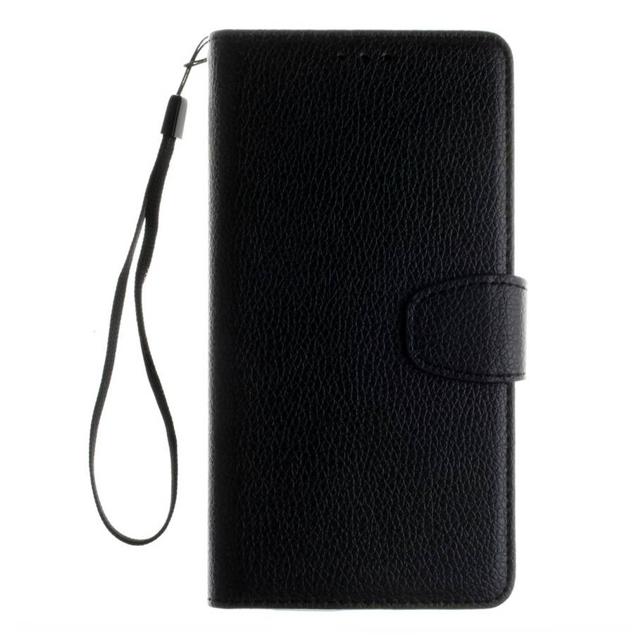 For Microsoft Lumia 640 XL Litchi Texture Horizontal Flip Leather Case with Holder & C ... (Black)