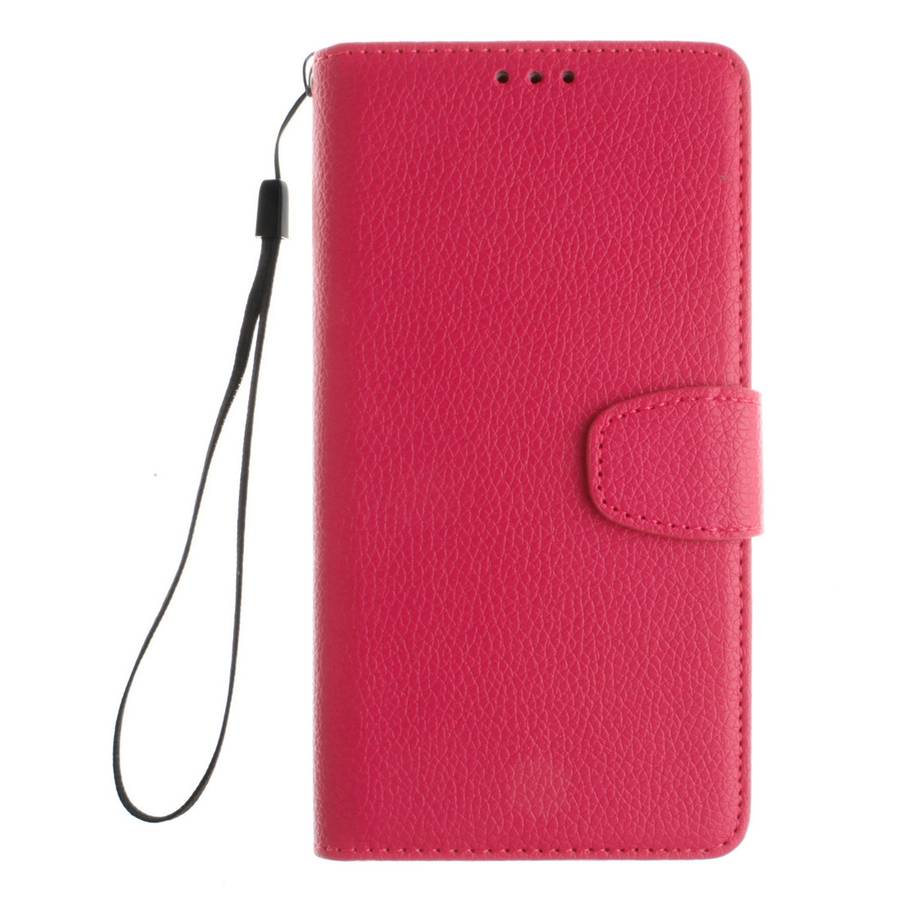 For Microsoft Lumia 640 XL Litchi Texture Horizontal Flip Leather Case with Holder & ... (Magenta)