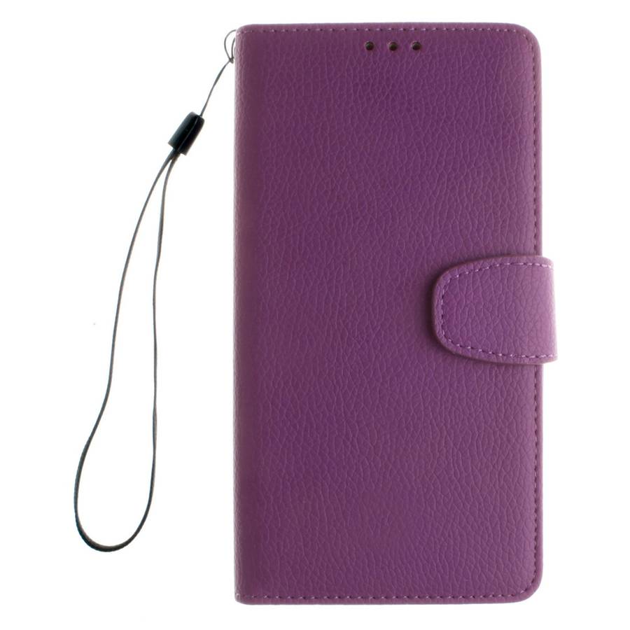 For Microsoft Lumia 640 XL Litchi Texture Horizontal Flip Leather Case with Holder & ... (Purple)
