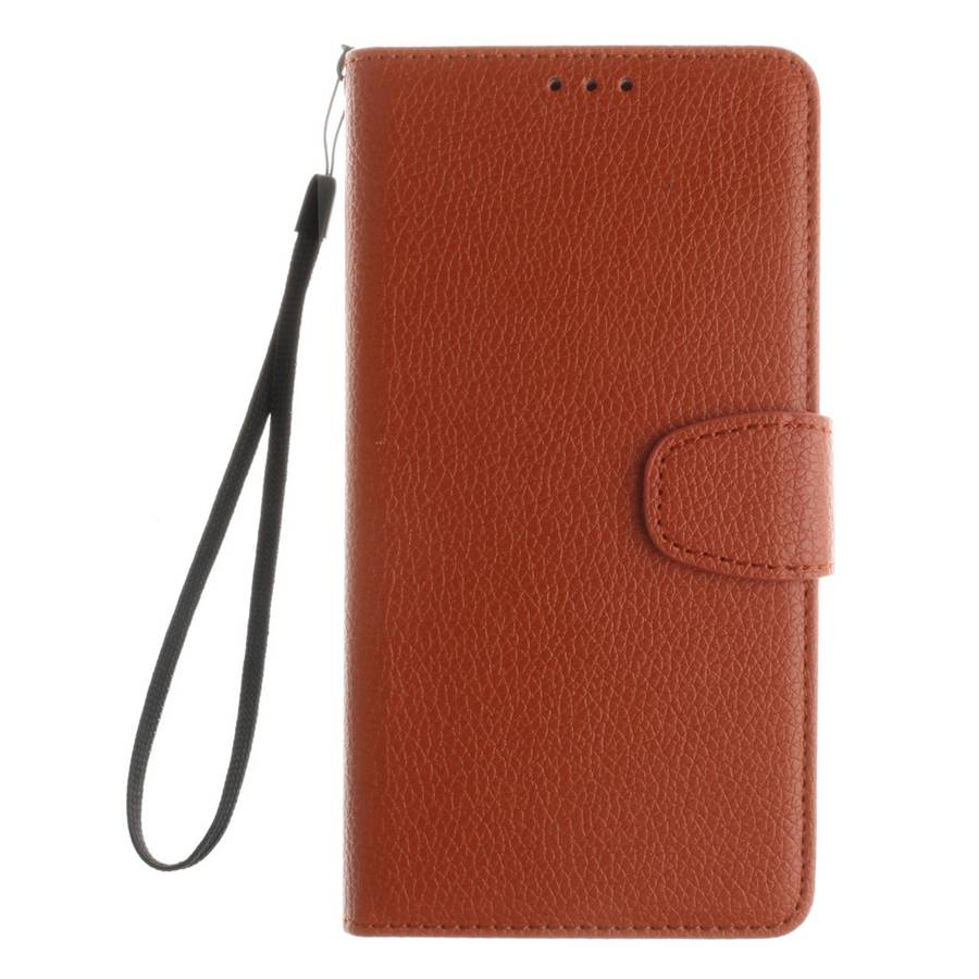 For Microsoft Lumia 640 XL Litchi Texture Horizontal Flip Leather Case with Holder & C ... (Brown)