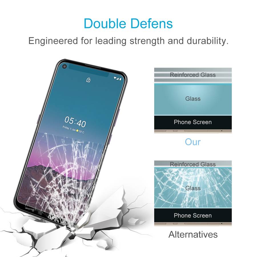 10 PCS For Nokia 5.4 0.26mm 9H 2.5D Tempered Glass Film