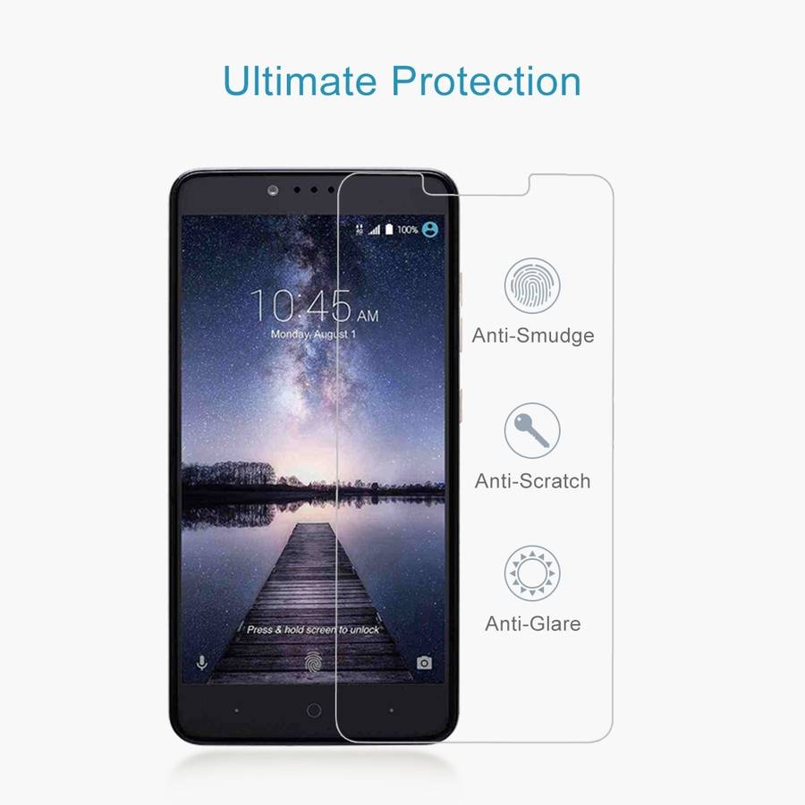 10 PCS for ZTE Zmax Pro 0.3mm 9H Surface Hardness Explosion-proof Non-full Screen Tempered Glass S