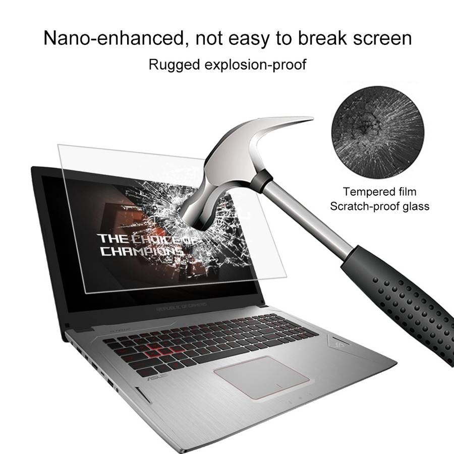 Laptop Screen HD Tempered Glass Protective Film for ASUS ROG GL702VM (7th Gen Intel Core) 17.3 inc