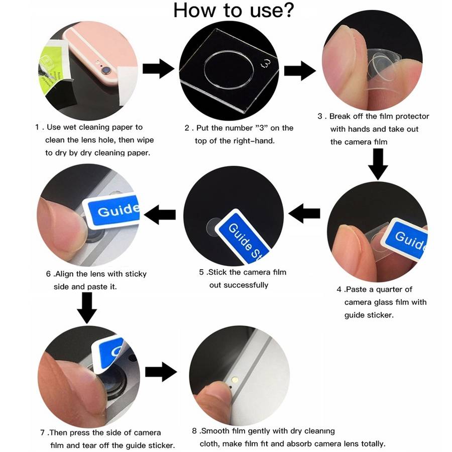 50 PCS Soft Fiber Back Camera Lens Film for Huawei P30 Pro
