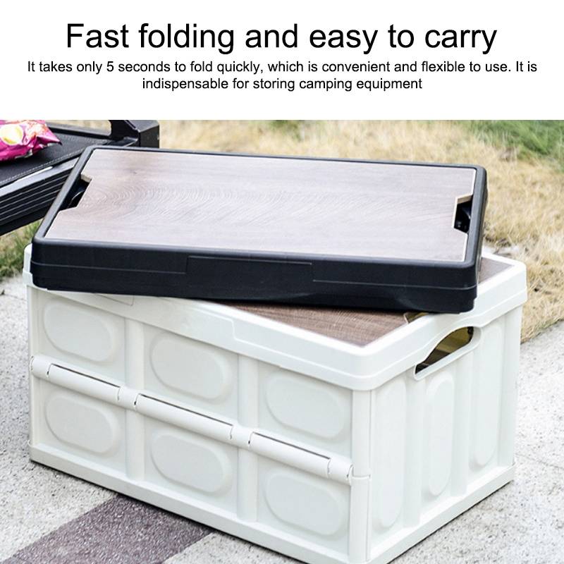 AOTU AT6916 30L Outdoor Multi-function Folding Car Storage Box(Black)