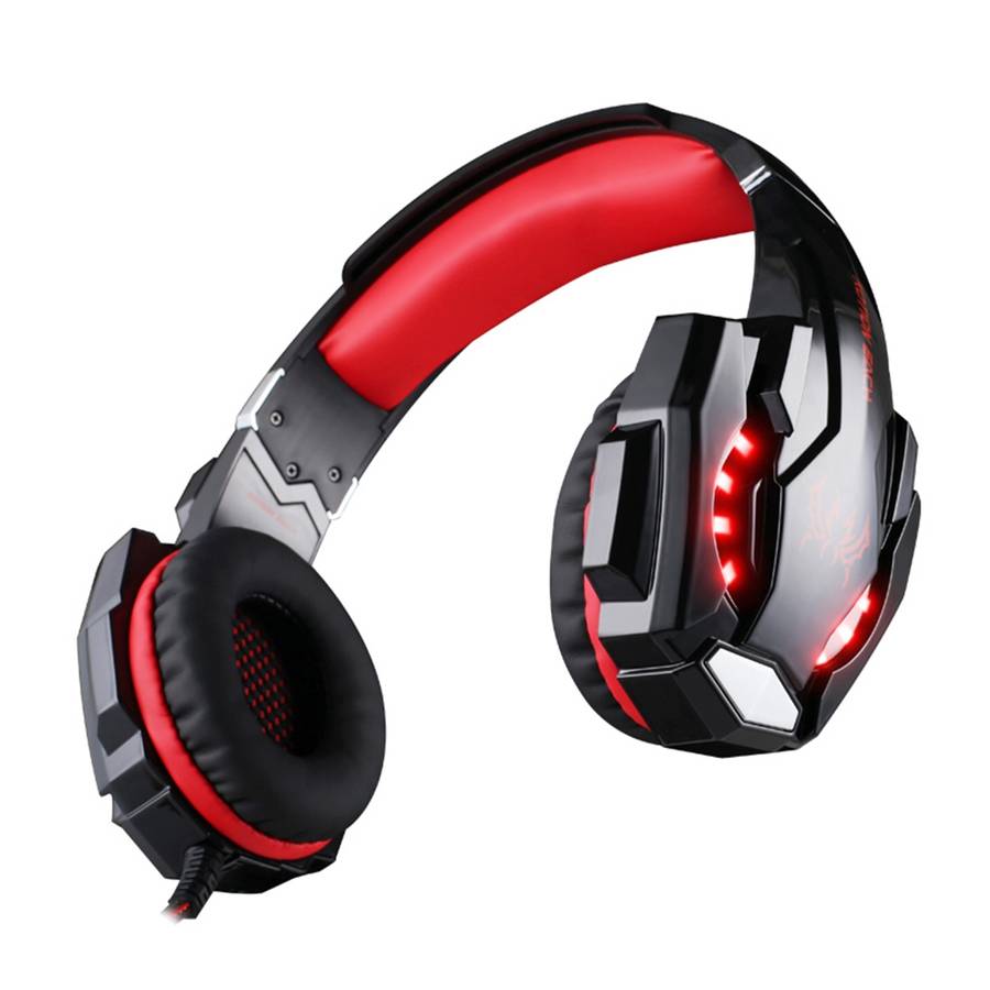 KOTION EACH G9000 3.5mm Game Gaming Headphone Headset Earphone Headband with Micro ... (Black Red)