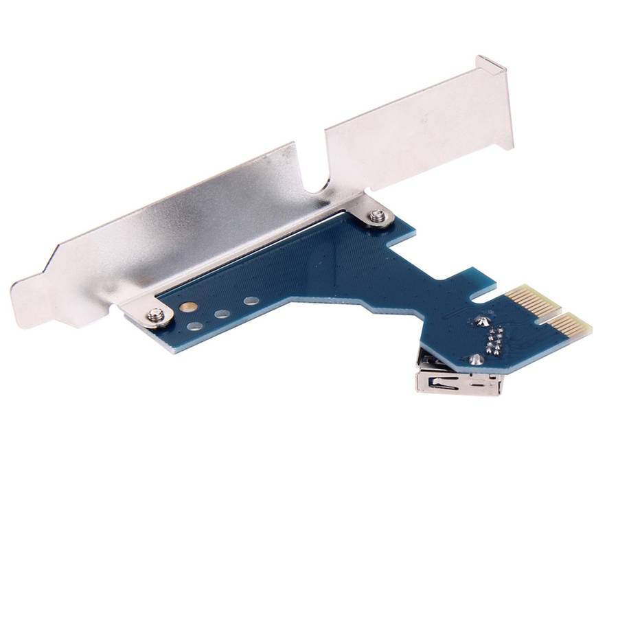 PCI-E 1 to 3 PCI Express 1 Slots Riser Card 3 PCI-E Slot Adapter PCI-E Port Multiplier ... (Blue)