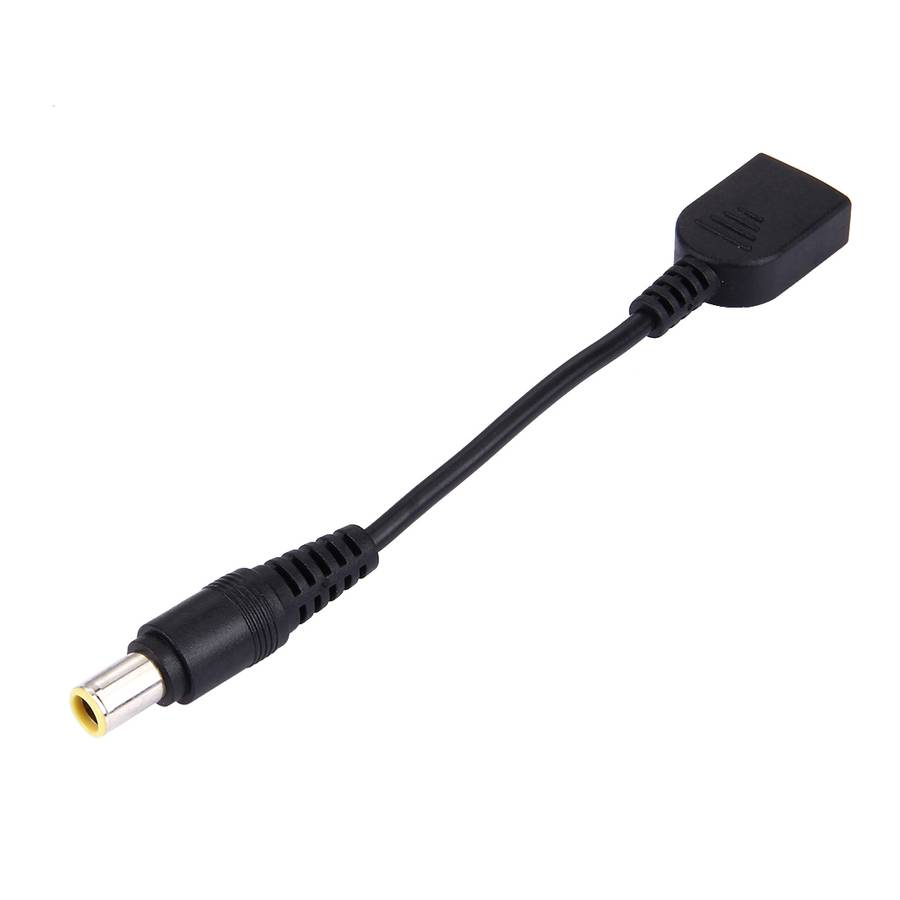 Big Square Female (First Generation) to 7.9 x 5.5mm Male Interfaces Power Adapter Cable for Laptop N